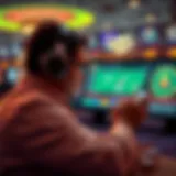 User navigating through the Hollywood Casino online application interface.