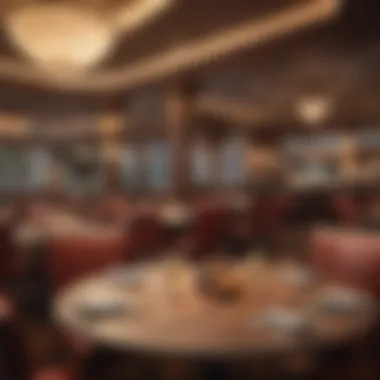 Charming Dining Experience Near the Casino Cozy dining area in a nearby restaurant