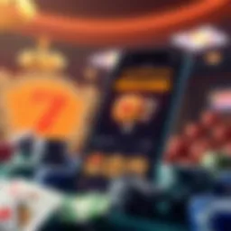 Illustration of Jackpocket app interface showcasing features