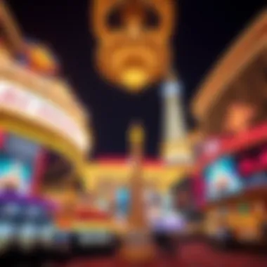 Brightly lit Las Vegas casino showcasing excitement and luxury