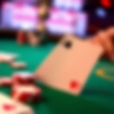 The Essence of One Card Poker Close-up of a single card dealt in a One Card Poker game