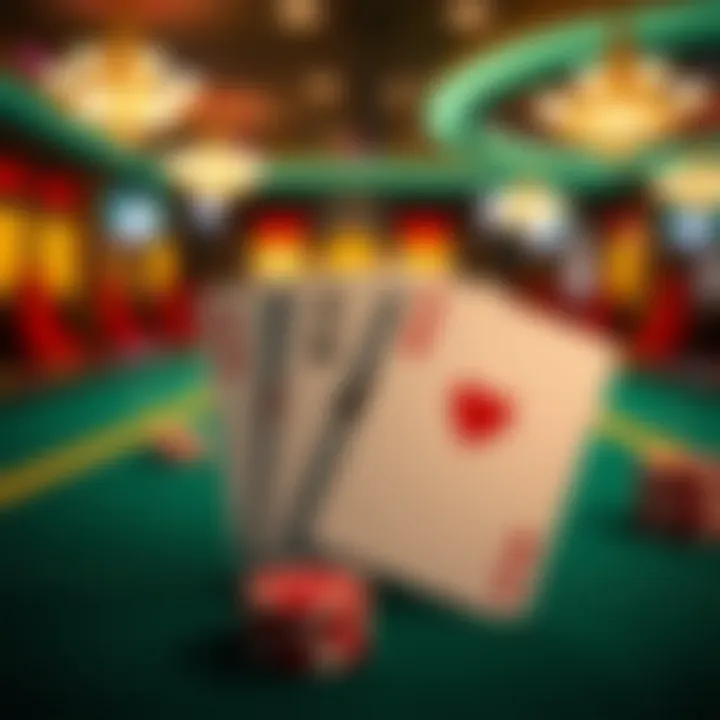 A pair of aces on a poker table symbolizing a winning hand