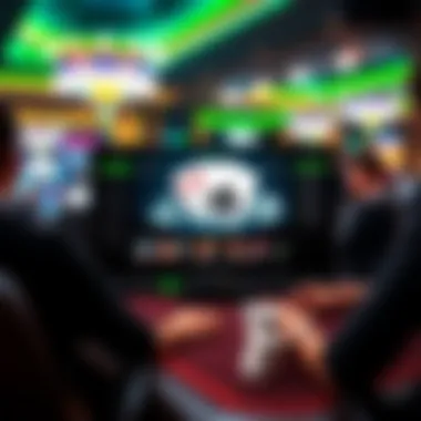 Visual representation of poker stream overlays interface