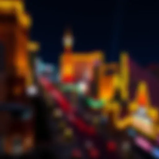 Illuminated Las Vegas Strip Vibrant Las Vegas Strip at night