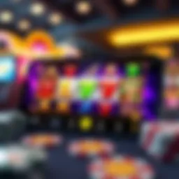 Vibrant slot app interface showcasing various games