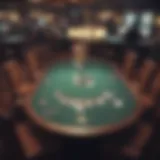 Poker table setup at Rivers Casino Philly