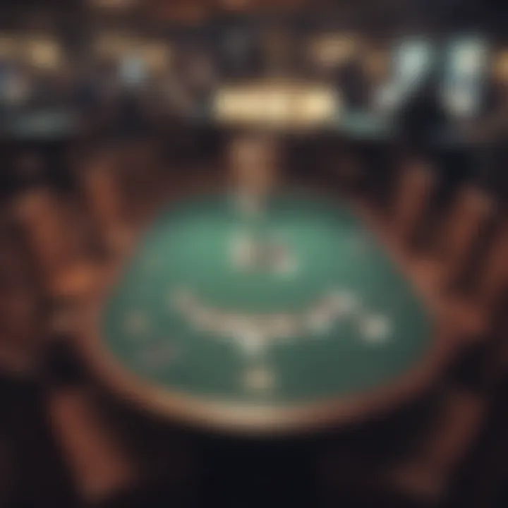 Poker table setup at Rivers Casino Philly