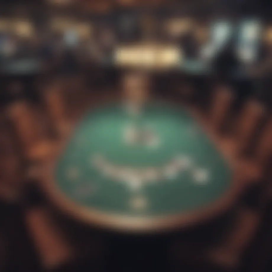Poker table setup at Rivers Casino Philly