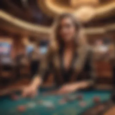 Live entertainment stage at Sands Casino Hotel with performers