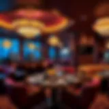 Elegant lounge area at Seminole Hard Rock Hollywood