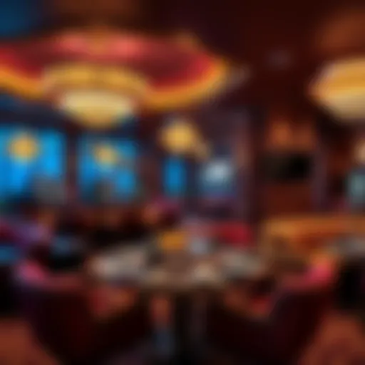 Elegant lounge area at Seminole Hard Rock Hollywood