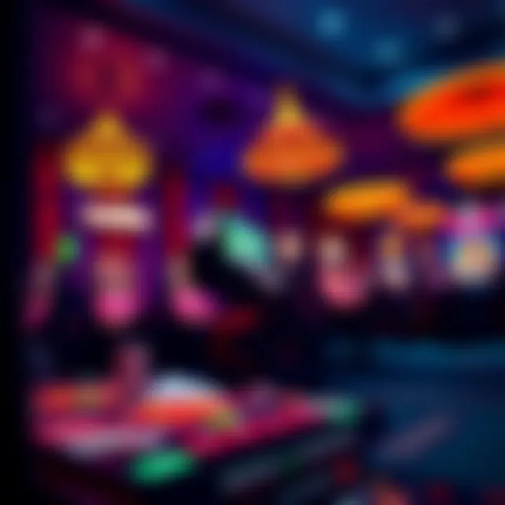 Popular Online Casino Games A vibrant representation of popular casino games available online