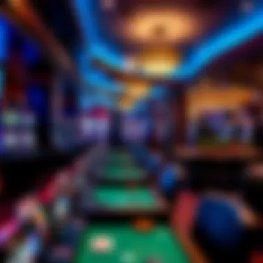 Interior gaming area showcasing diverse gaming options