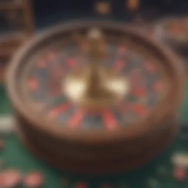 Close-up of a wheel of fortune symbolizing luck and strategy