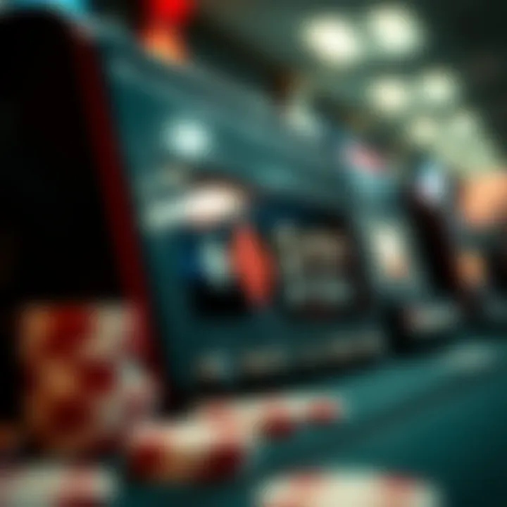 Close-up of advanced poker clock features