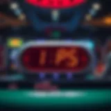 Sleek poker tournament clock with vibrant display