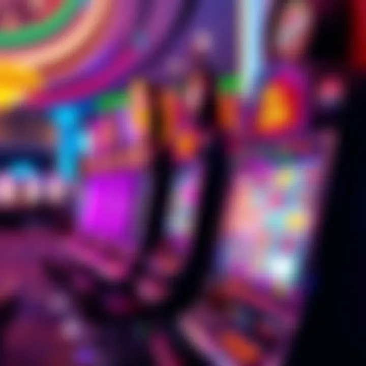 Vibrant Slot Machine Experience Colorful slot machine display at Desert Diamond Casino