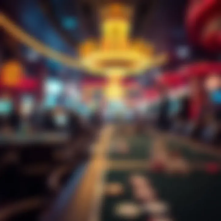 High-stakes gaming environment in Las Vegas