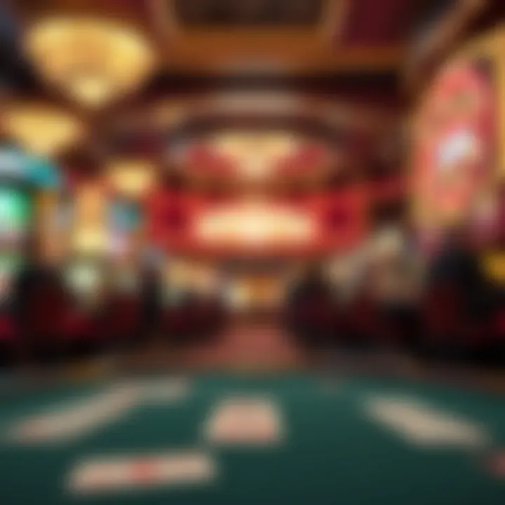 Luxurious setting of a Vegas casino