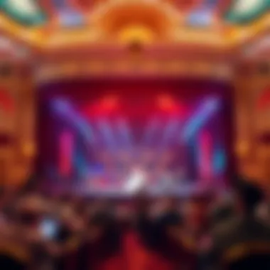 Stunning Theatrical Spectacle A vibrant theatrical production on stage at the Venetian