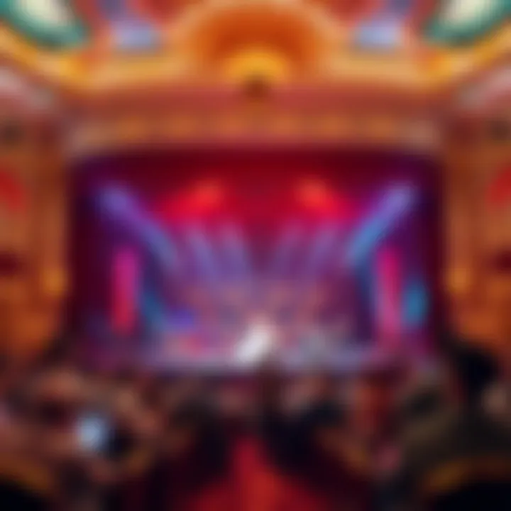 Stunning Theatrical Spectacle A vibrant theatrical production on stage at the Venetian