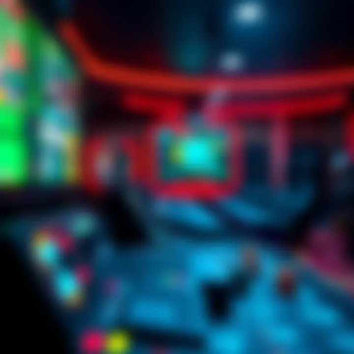 A futuristic interface displaying advanced technology in online gaming.