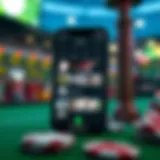 Mobile sports betting interface showcasing various sports options