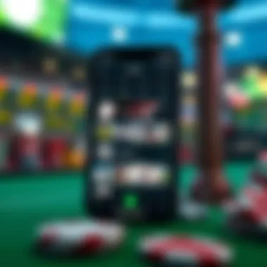 Mobile Sports Betting Interface Mobile sports betting interface showcasing various sports options