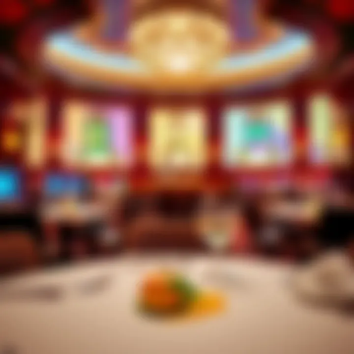 Elegant dining experience within the Palms Hotel Casino