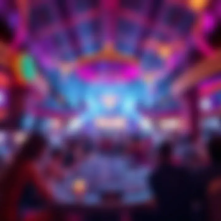 Vibrant entertainment scene at Palms Hotel Casino