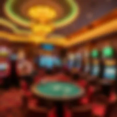 Luxurious gaming area filled with diverse gaming options