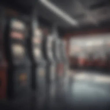 Gaming Machines Inside a Gas Station Interior view of a gas station with gaming machines