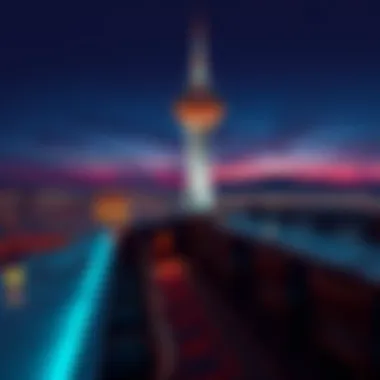 Stratosphere Restaurant at sunset