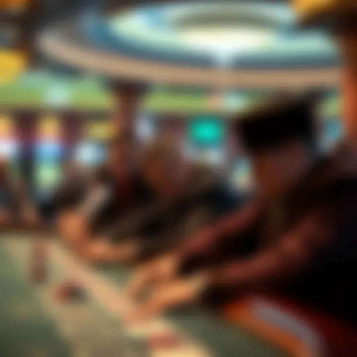 Players enjoying table games at a Wilmington casino