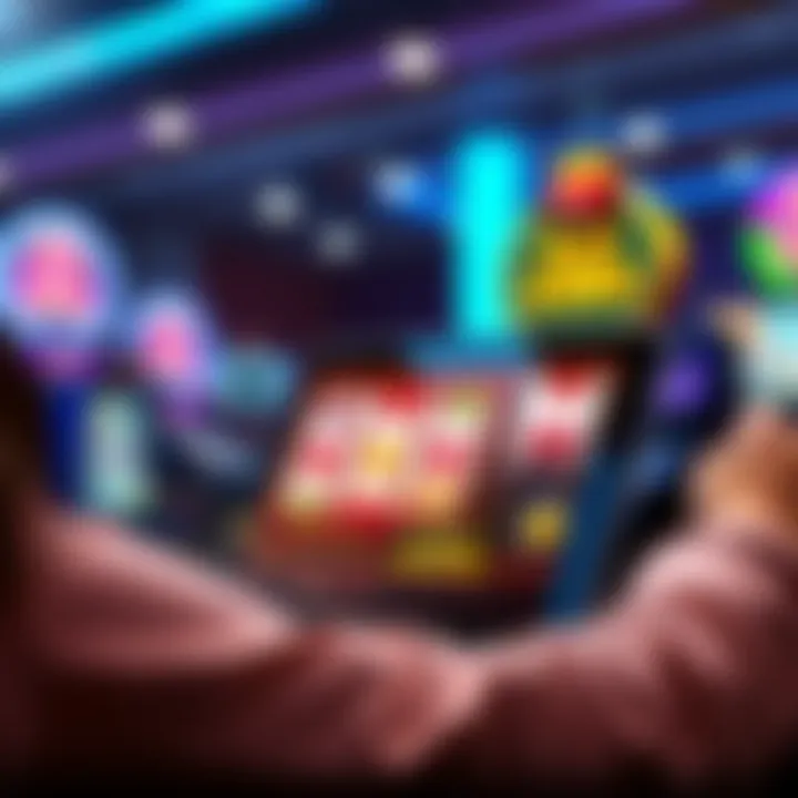 Engaging User Experience with WMS Slots An engaging user experience while playing WMS slots on a digital device.