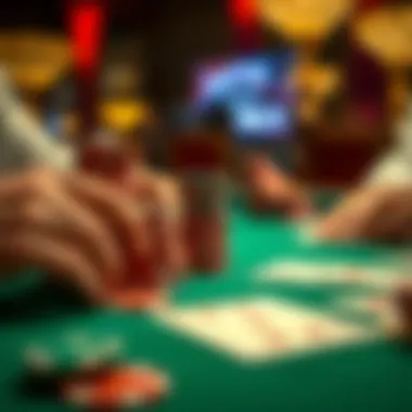 Strategic gameplay involving chips and cards