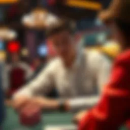 A player contemplating their next move in WPA Poker