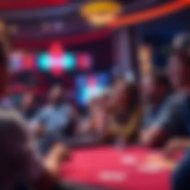 Audience reaction during an exhilarating final table