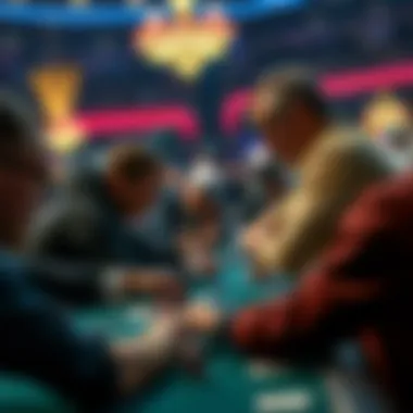 Intense poker game at WSOP 2021 showcasing player strategies