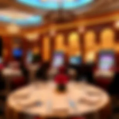 Luxurious dining setting at Wynn Resorts