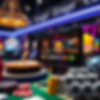 Exploring Virtual Casino Experiences An online casino interface showcasing multiple gaming options