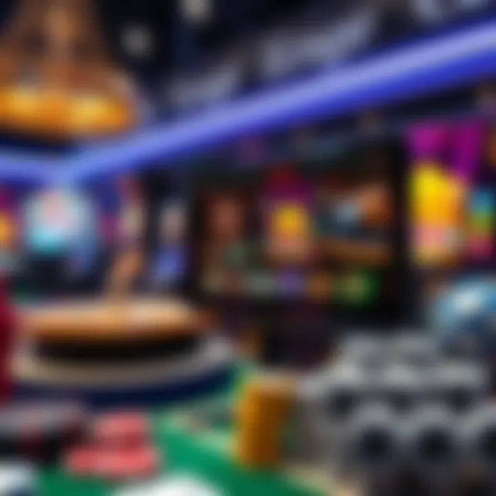 Exploring Virtual Casino Experiences An online casino interface showcasing multiple gaming options