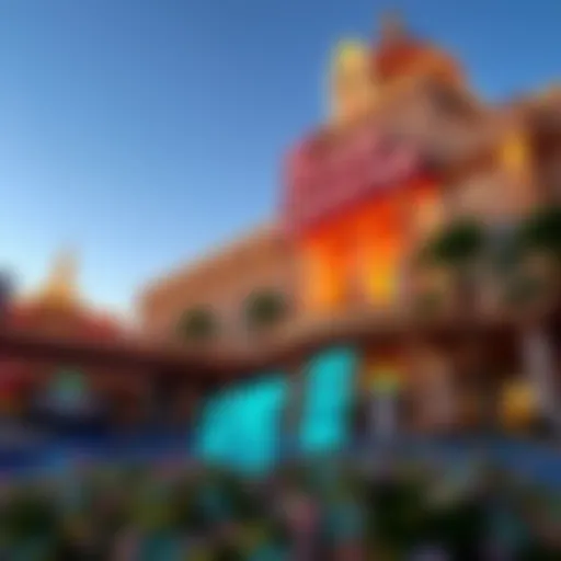 Exterior view of Four Queens Las Vegas showcasing its architecture