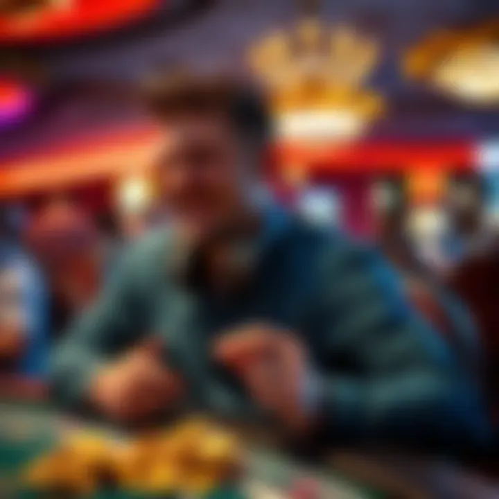 Player enjoying the benefits of free chips in online gambling