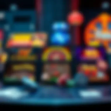 Diverse Selection of Casino Games A diverse selection of casino games displayed on a digital platform