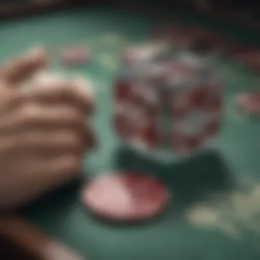 A digital representation of an online poker platform