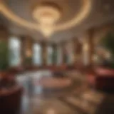 Luxurious hotel lobby near Turtle Creek Casino