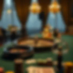 Elegant roulette setup at home