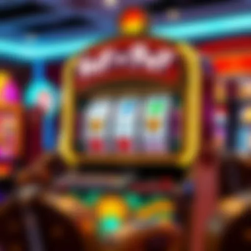 Visual representation of the Huff N Puff slot machine showcasing its colorful graphics and design