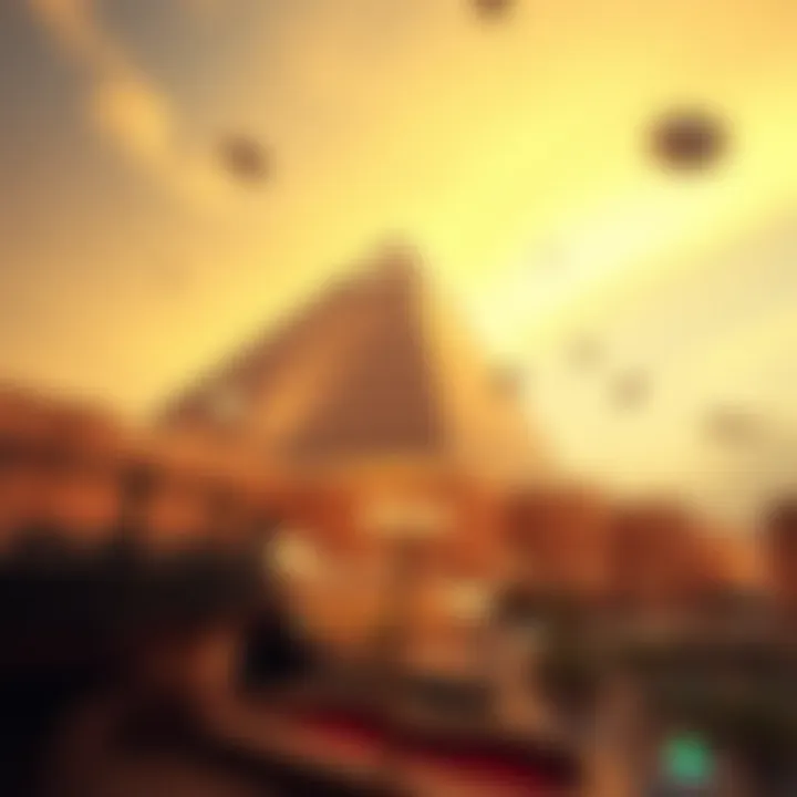 The unique architecture of the Luxor Pyramid